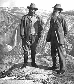 Theodore Roosevelt and John Muir in Yosemite Theodore Roosevelt and John Muir in Yosemite